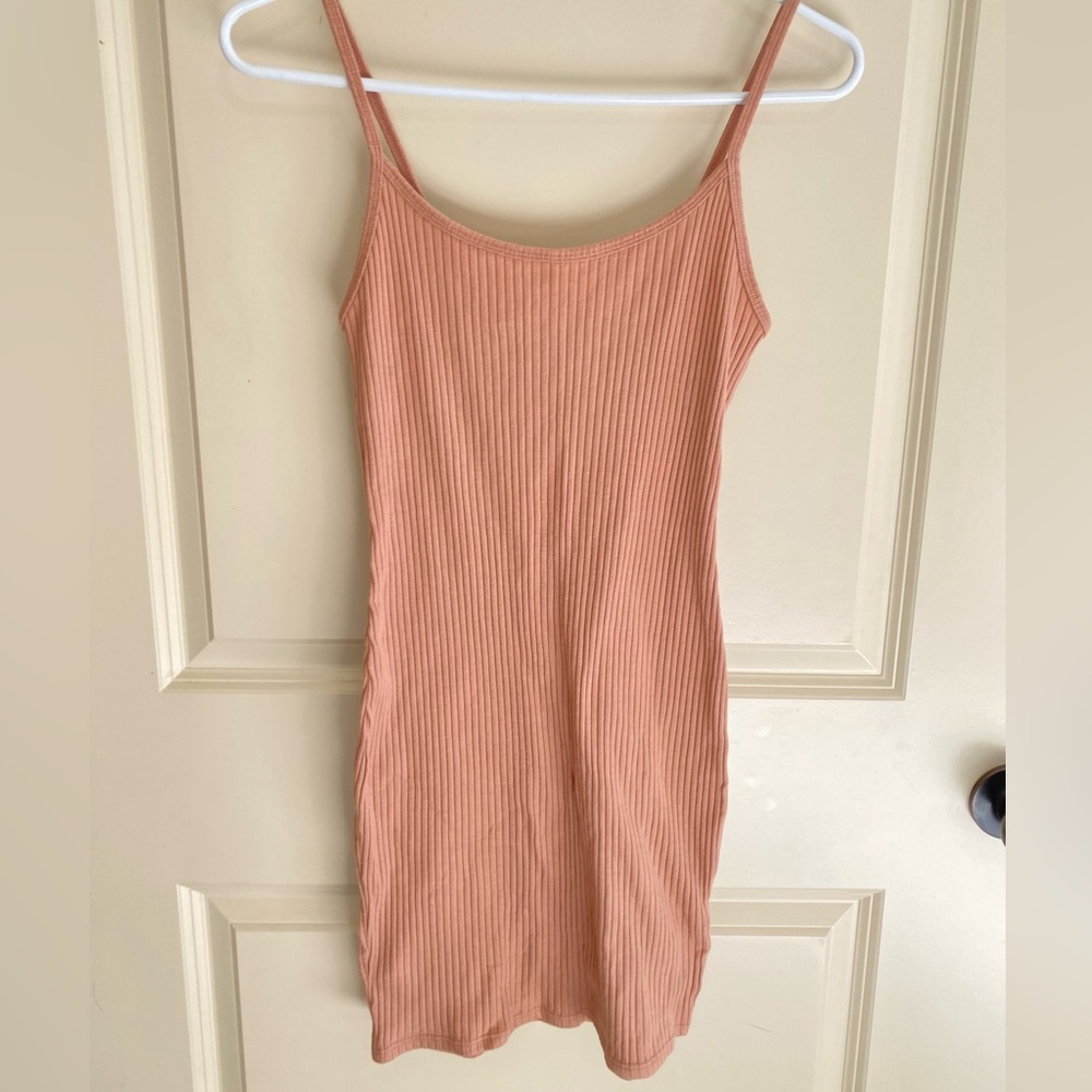 Wild Fable Pink Mini Dress Ribbed Fitted Tank Top